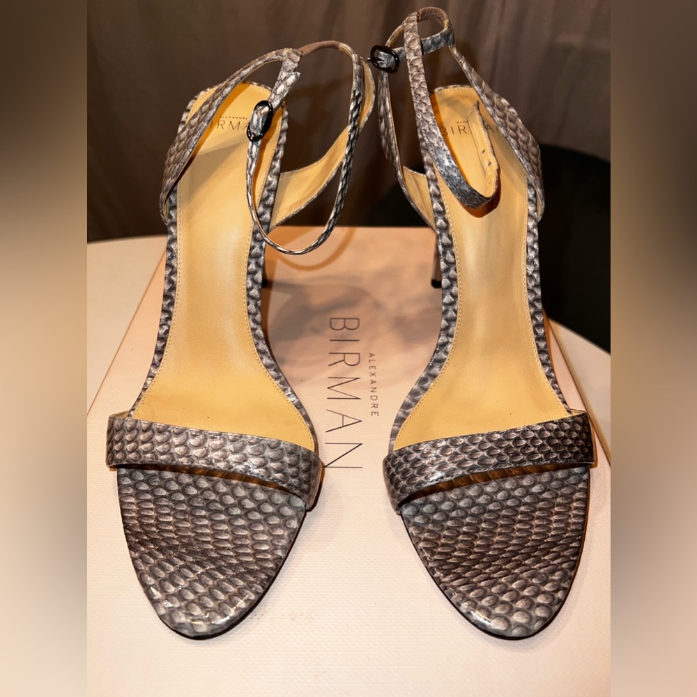 Alexandre Birman Santine Snakeskin Sandals